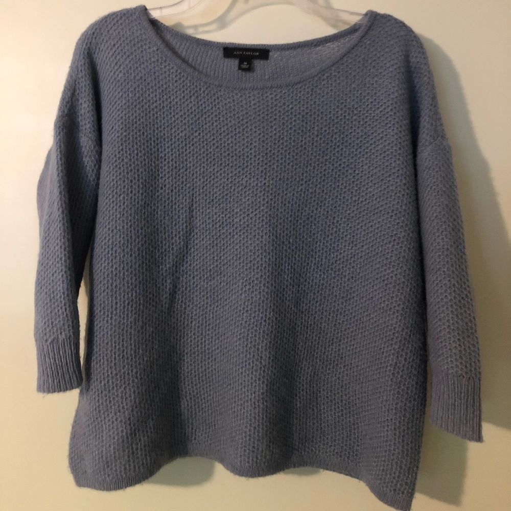 Ann Taylor Dusty Blue Light Sweater